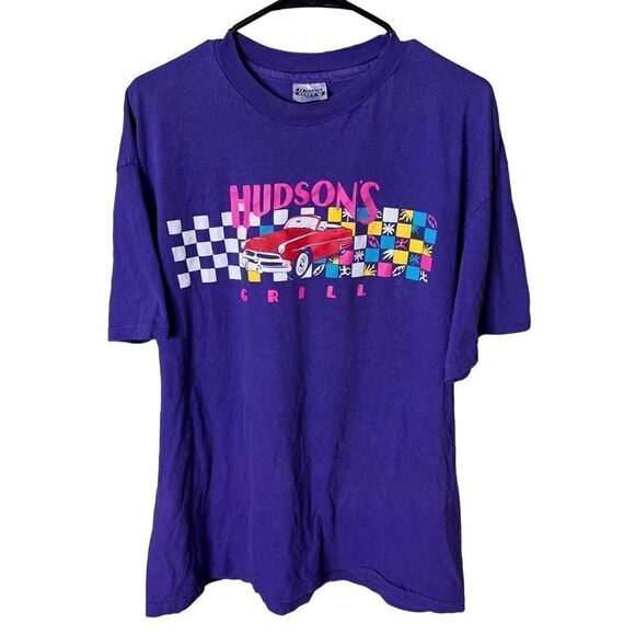 VTG 80s “Hudson’s Grill” T Shirt XL - Picture 1 of 4